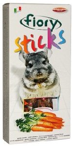 FIORY палочки для шиншилл Sticks с морковью 2х40 г FIORY палочки для шиншилл Sticks с морковью 2х40 г