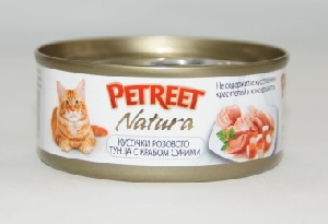 Petreet консервы для кошек кусочки розового тунца с крабом сурими 70 г Petreet консервы для кошек кусочки розового тунца с крабом сурими 70 г