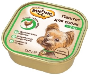 Мнямс консервы для взрослых собак с курицей 150 г