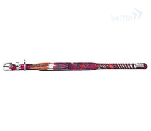Hunter ошейник Tropical текстиль/кожа красно-черный СКИДКА 25%, фото №2 Hunter ошейник Tropical текстиль/кожа красно-черный СКИДКА 25%, фото №2