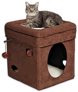 Midwest домик Currious Cat Cube 38,4х38,4х42h см арт 137-BR Midwest домик Currious Cat Cube 38,4х38,4х42h см арт 137-BR