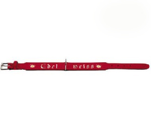 Hunter ошейник Edelweiss 65 (51-58,5 см) фетр/кожа красный Hunter ошейник Edelweiss 65 (51-58,5 см) фетр/кожа красный