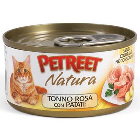 PETREET NATURA кусочки розового тунца с картофелем 70гр PETREET NATURA кусочки розового тунца с картофелем 70гр