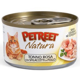 PETREET NATURA куриные грудки с тунцом 70гр PETREET NATURA куриные грудки с тунцом 70гр