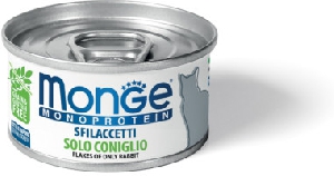 Monge Cat Monoprotein хлопья для кошек из кролика 80г