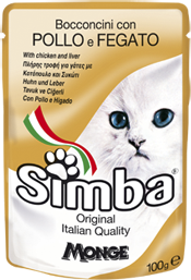 Simba Cat Pouch паучи для кошек курица с печенью 100г Simba Cat Pouch паучи для кошек курица с печенью 100г