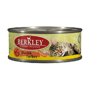 Berkley 6 для кошек с уткой и индейкой