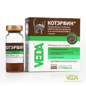 Веда котэрвин для лечения и профилактики мочекам.болезни, 3фл. по 10мл