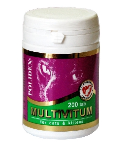 POLIDEX Multivitum для кошек и котят 200 таблеток POLIDEX Multivitum для кошек и котят 200 таблеток