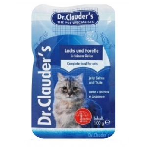 Dr. Clauder`s паучи для кошек с лососем и форелью Dr. Clauder`s паучи для кошек с лососем и форелью