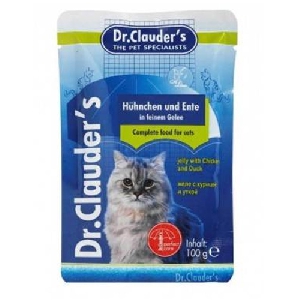 Dr. Clauder`s паучи для кошек с курицей и уткой Dr. Clauder`s паучи для кошек с курицей и уткой
