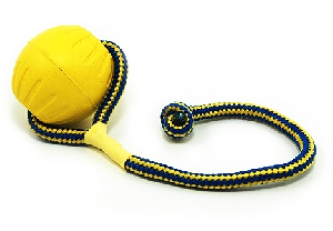 StarMark игрушка для собак Swing & Fling Fetch Ball мяч из вспененной резины на веревке, большой ? 3,5' - 8,9см StarMark игрушка для собак Swing & Fling Fetch Ball мяч из вспененной резины на веревке, большой ? 3,5' - 8,9см