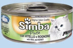 Simba Cat Mousse мусс для кошек телятина/почки 85г Simba Cat Mousse мусс для кошек телятина/почки 85г
