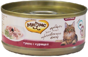 Мнямс консервы для кошек Тунец с курицей в нежном желе  70 г