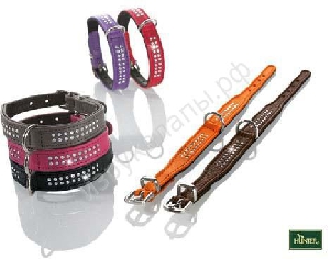 Hunter ошейник Diamond petit 24 кожа 2 ряда страз розовый, фото №2 Hunter ошейник Diamond petit 24 кожа 2 ряда страз розовый, фото №2