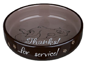 Миска кошачья керамическая для коротконосых пород