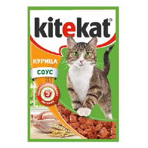 Kitekat паучи для кошек в соусе с курицей Kitekat паучи для кошек в соусе с курицей
