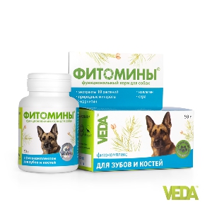 ФИТОМИНЫ для зубов и костей для собак 100 табл ФИТОМИНЫ для зубов и костей для собак 100 табл