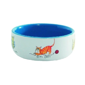 Beeztees 651092 миска Играющие кошки 250 мл 11,5 см