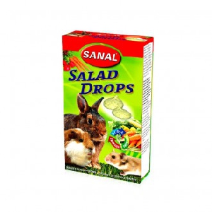 Sanal Salad Drops лакомство для грызунов салат 45 г Sanal Salad Drops лакомство для грызунов салат 45 г