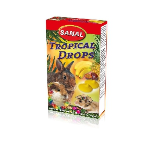 Sanal Tropical Drops лакомство для грызунов тропические фрукты 45 г