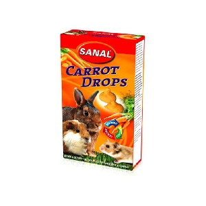 Sanal Carrot Drops лакомство для грызунов морковь 45 г Sanal Carrot Drops лакомство для грызунов морковь 45 г
