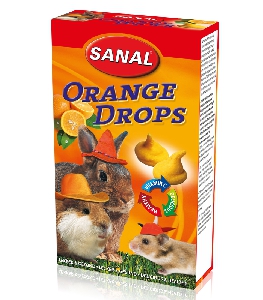 Sanal Orange drops лакомство для грызунов апельсин 45 г Sanal Orange drops лакомство для грызунов апельсин 45 г