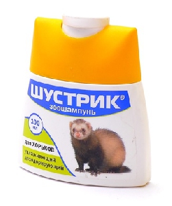 Зоошампунь Шустрик для хорьков, увлажняющий дезодорирующий Зоошампунь Шустрик для хорьков, увлажняющий дезодорирующий