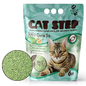 CAT STEP Tofu Green Tea растительный комкующийся CAT STEP Tofu Green Tea растительный комкующийся