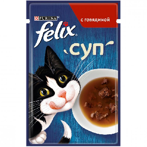 Felix суп для кошек, с говядиной, Soup Beef Felix суп для кошек, с говядиной, Soup Beef