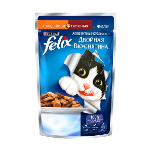 Кусочки в желе для кошек с индейкой и печенью Кусочки в желе для кошек с индейкой и печенью