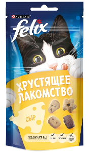 Хрустящее лакомство cо вкусом сыра для взрослых кошек Хрустящее лакомство cо вкусом сыра для взрослых кошек