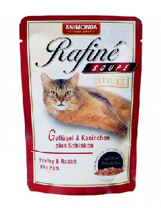 Паучи для кошек с птицей, кроликом и ветчиной Паучи для кошек с птицей, кроликом и ветчиной