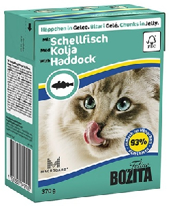 Кусочки в желе для кошек с морской рыбой
