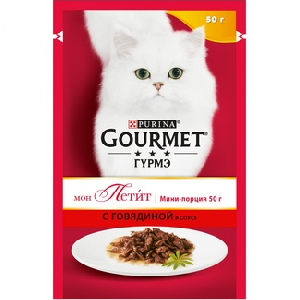 Кусочки в соусе Mon Petit говядиной Кусочки в соусе Mon Petit говядиной