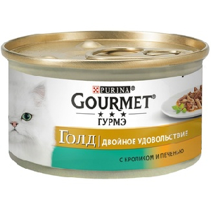 Кусочки в соусе для кошек с кроликом и печенью Кусочки в соусе для кошек с кроликом и печенью