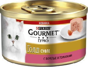 Gourmet паштет для кошек с курицей, Gold Mousse with Chicken Gourmet паштет для кошек с курицей, Gold Mousse with Chicken