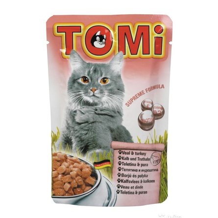 ToMi Консервы для кошек (с телятиной и индейкой) ToMi Консервы для кошек (с телятиной и индейкой)
