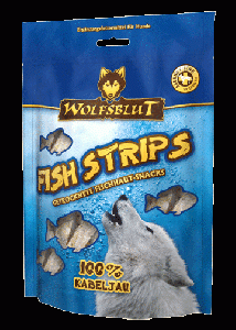 Wolfsblut FISH STRIPS - KABELJAU Снеки рыбные Полоски трески 100гр Wolfsblut FISH STRIPS - KABELJAU Снеки рыбные Полоски трески 100гр