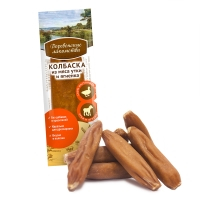 Деревенские Лакомства Мини-колбаски из мяса утки и ягнёнка для собак Деревенские Лакомства Мини-колбаски из мяса утки и ягнёнка для собак