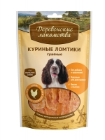 Деревенские Лакомства «Сушеные куриные ломтики» лакомство для собак Деревенские Лакомства «Сушеные куриные ломтики» лакомство для собак