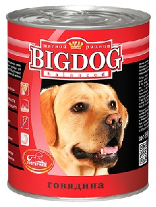Консервы для собак "BIG DOG" говядина Консервы для собак "BIG DOG" говядина