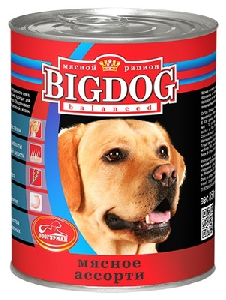 Консервы для собак BIG DOG мясное ассорти Консервы для собак BIG DOG мясное ассорти