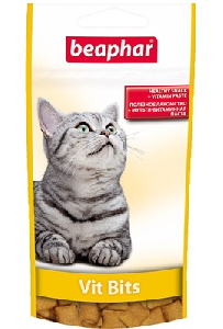 Beaphar подушечки с мультивитаминной пастой для кошек, Vit Bits Beaphar подушечки с мультивитаминной пастой для кошек, Vit Bits