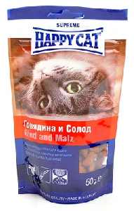 Happy cat Лакомые подушечки 