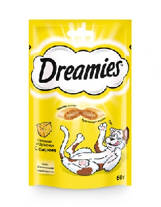 Лакомство для кошек Dreamies лакомые подушечки с сыром