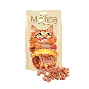 Лакомство для кошек Molina Куриные кусочки 80г Лакомство для кошек Molina Куриные кусочки 80г