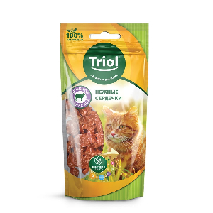 Нежные сердечки из ягненка с треской для кошек, 40г Нежные сердечки из ягненка с треской для кошек, 40г
