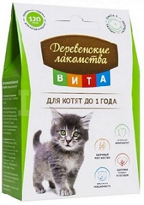 Деревенские Лакомства Вита для котят до 1 года Деревенские Лакомства Вита для котят до 1 года