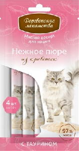 Деревенские Лакомства Нежное пюре из креветок для кошек Деревенские Лакомства Нежное пюре из креветок для кошек